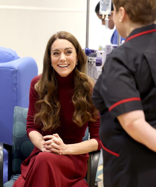 Kate announced she was in remission from cancer after a visit to the Royal Marsden Hospital in January to thank staff for their care (Chris Jackson/PA)