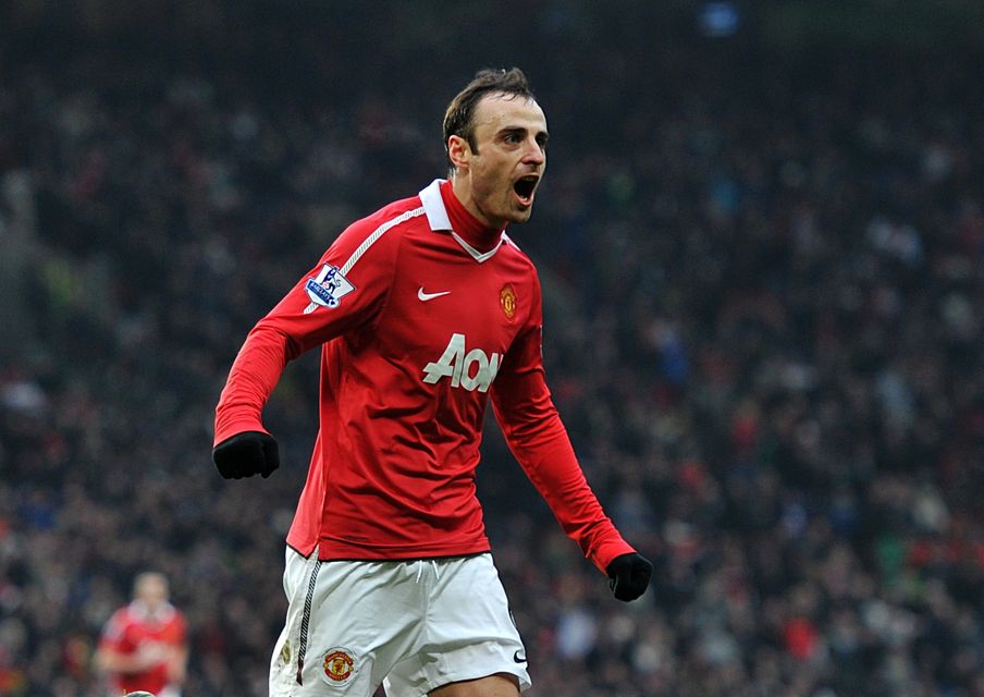 Dimitar Berbatov won the Premier League title twice while at United (Martin Rickett/PA)