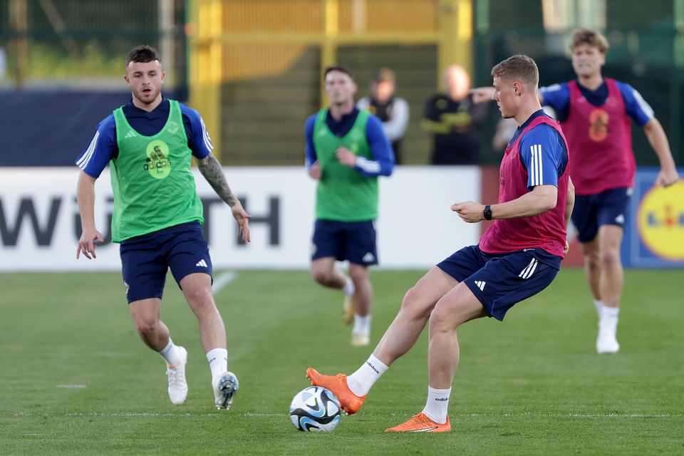 Northern Ireland’s Daniel Ballard in action ahead of the clash with San Marino