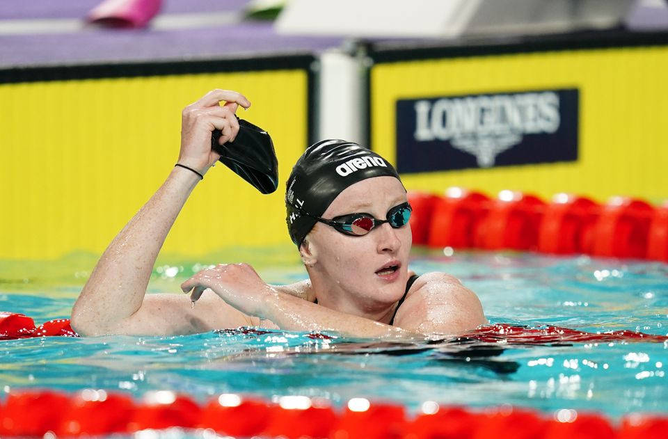 Northern Ireland’s Danielle Hill was described as inspirational by the young members of her swimming club in Larne, Co Antrim (David Davies/PA)