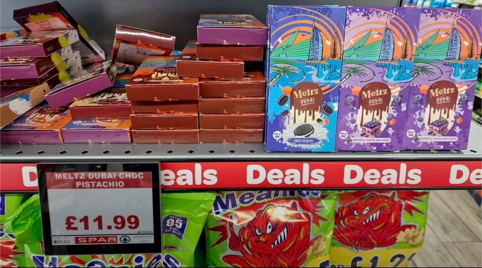 Dubai chocolate spotted in Spar. Credit: Reddit 