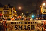 thumbnail: Flag protest at Cluan Place, January 3 2013