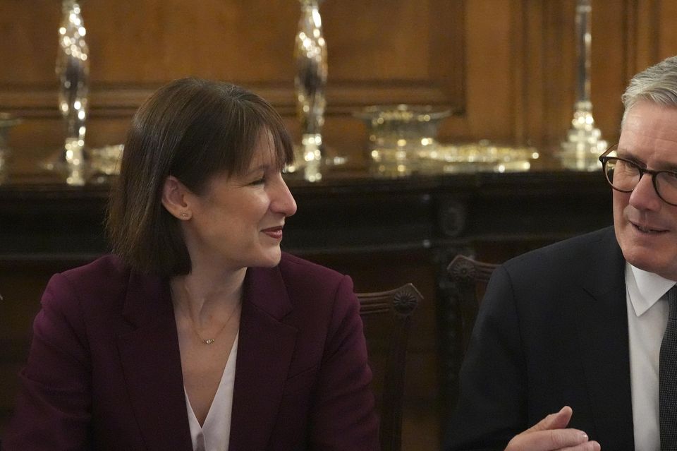 Sir Keir Starmer and Rachel Reeves during an investment roundtable discussion in Downing Street in November (Frank Augstein/PA)