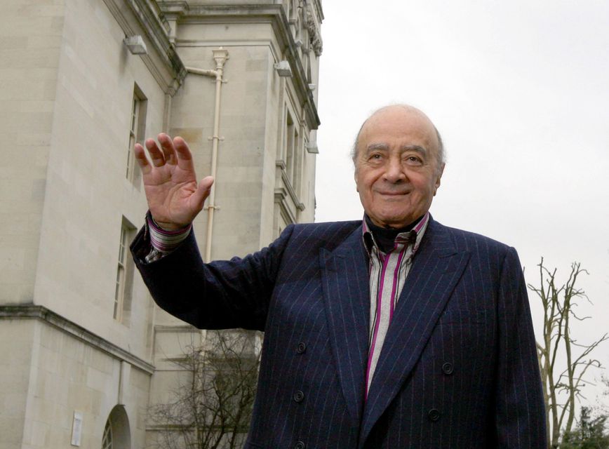 Mr Al Fayed died in 2023 aged 94 (Steve Parsons/PA)