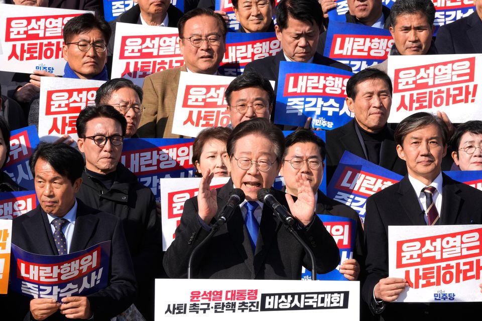 Democratic Party leader Lee Jae-myung underwent surgery after being stabbed (AP)