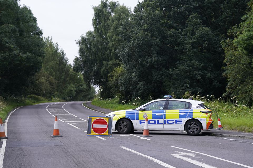 The road remained closed for hours (Danny Lawson/PA)