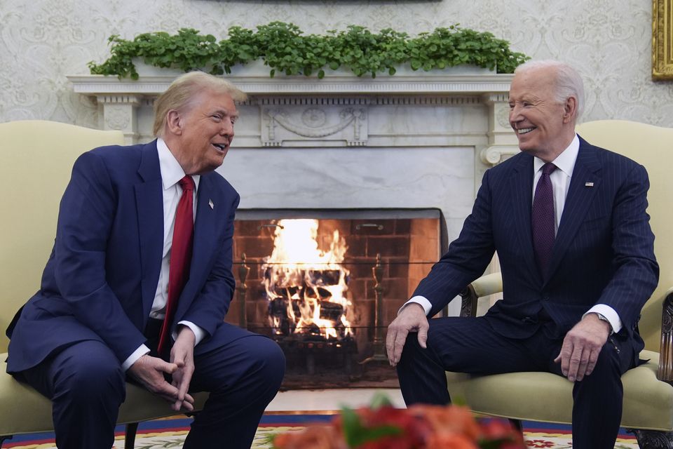 President Joe Biden meets with President-elect Donald Trump in the Oval Office of the White House (AP Photo/Evan Vucci)