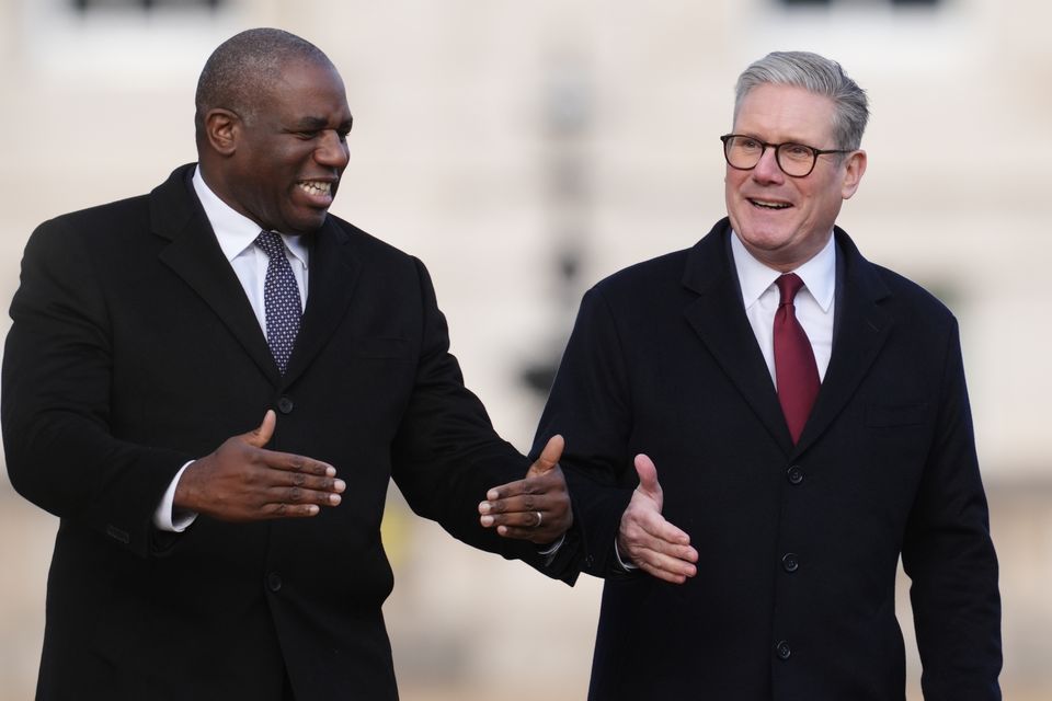 Foreign Secretary David Lammy and Prime Minister Sir Keir Starmer (Ben Whitley/PA)