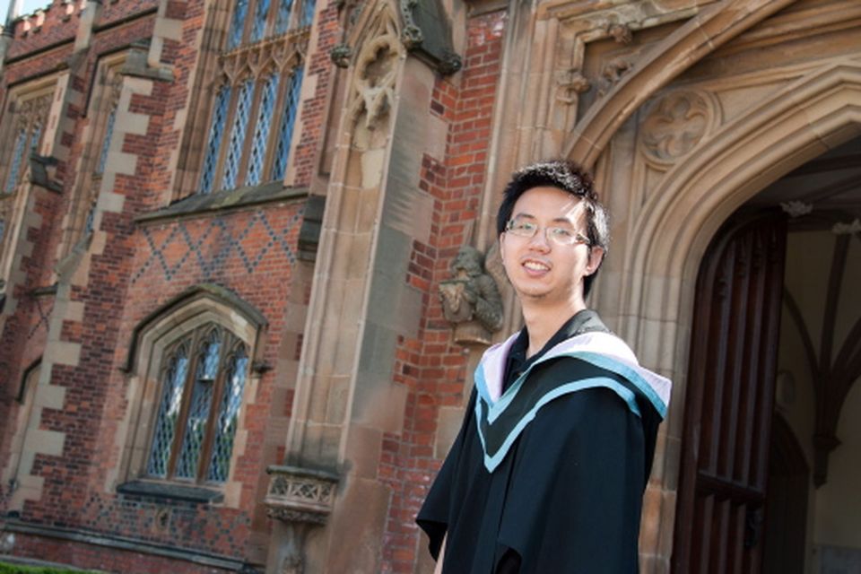 Malaysian student Yin Kitt Ervin Chin who is graduating with a degree in Actuarial Science and Risk Management from Queen's University.
