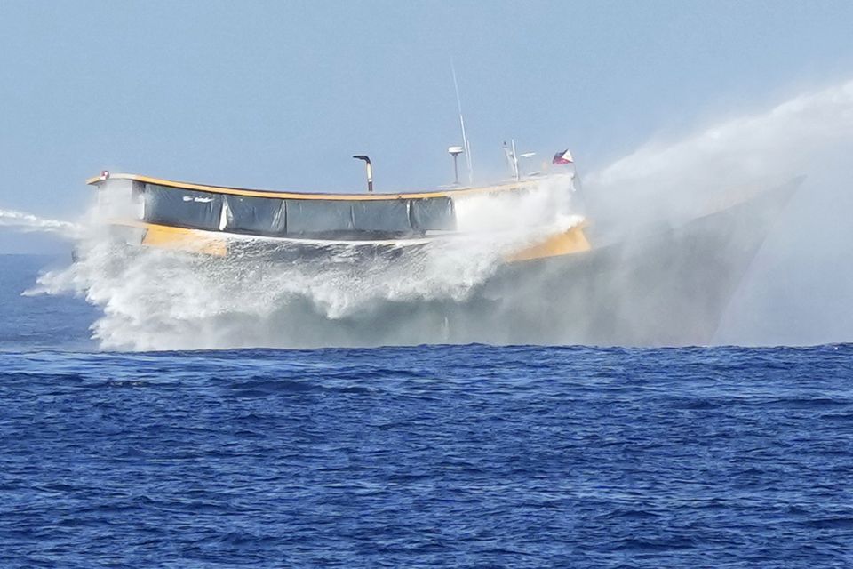 Water cannons have been fired on opposing ships in the area (AP Photo/Aaron Favila, File)