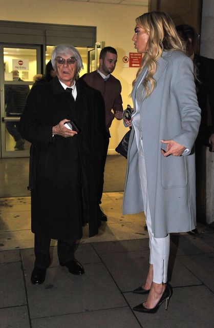 Bernie Ecclestone and his daughter Petra (Nick Ansell/PA)