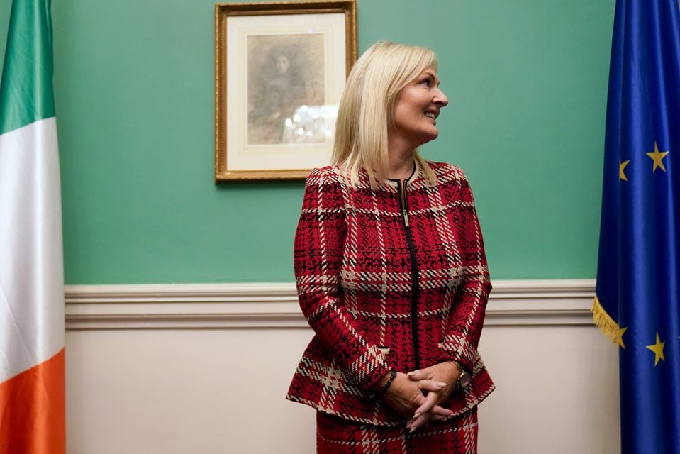 Ceann Comhairle Verona Murphy in her office at Leinster House (Brian Lawless/PA)