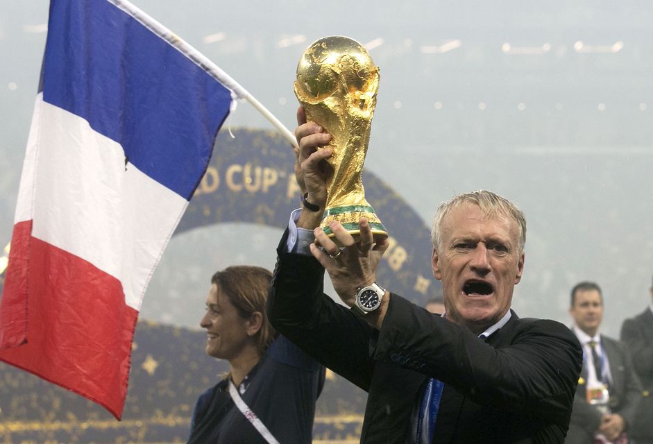 Didier Deschamps led France to World Cup glory at the 2018 World Cup in Russia (Owen Humphries/PA)