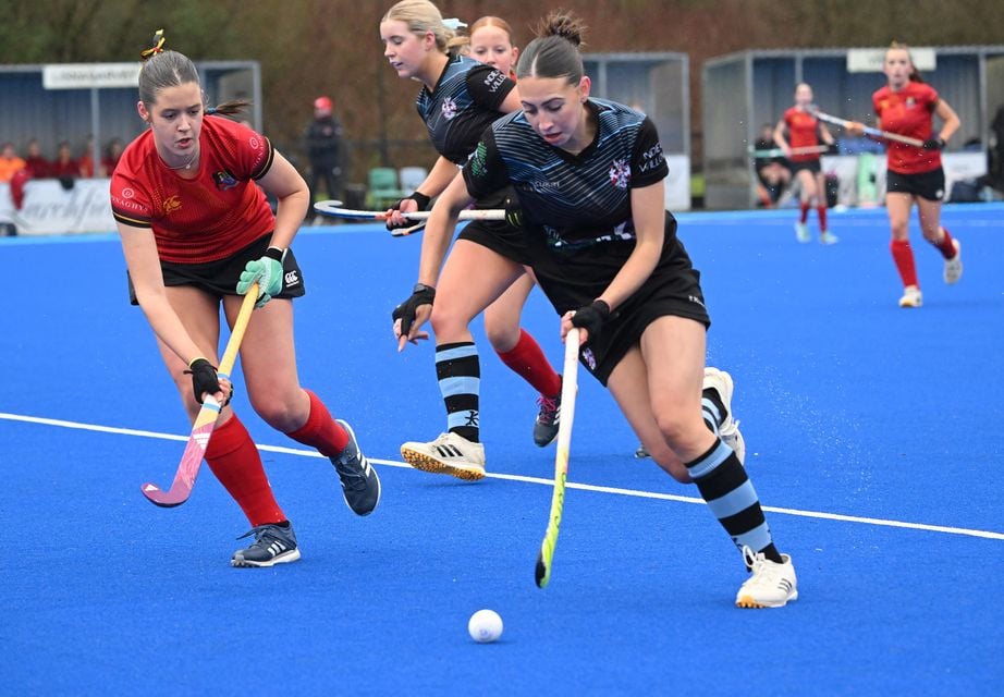 Action from the clash between Portadown and Banbridge.