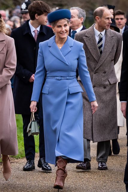 The Duchess of Edinburgh attending the Christmas Day morning church service at St Mary Magdalene Church in Sandringham, Norfolk (Aaron Chown/PA)