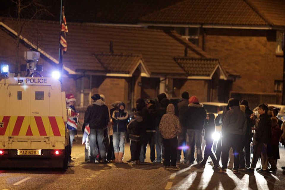 Loyalist hold protests around the village area in south Belfast