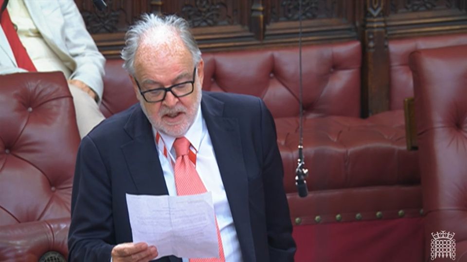 Former Labour justice secretary Lord Falconer (House of Lords/PA)