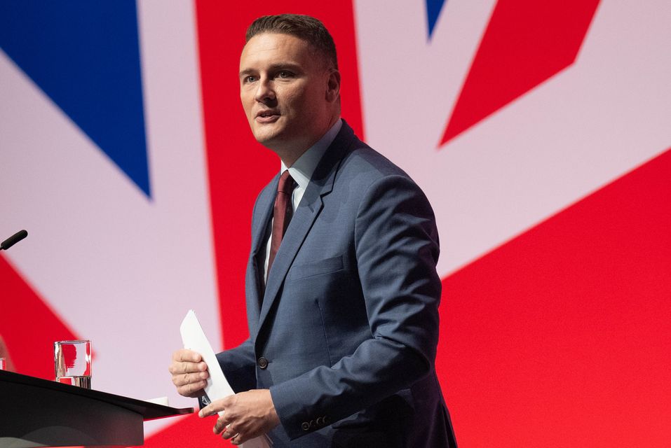 Health Secretary Wes Streeting (Stefan Rousseau/PA)