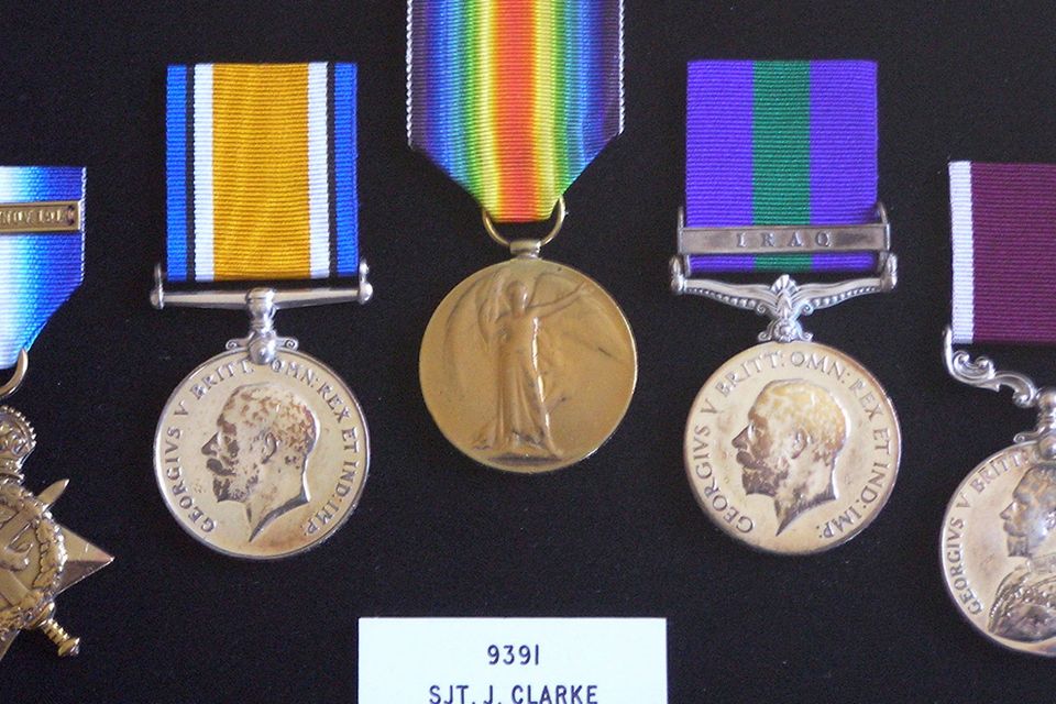 Military memories: Jackson Clarke's World War One medals