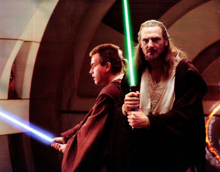 Lightsaber used by Liam Neeson in Star Wars expected to fetch over £60k at auction