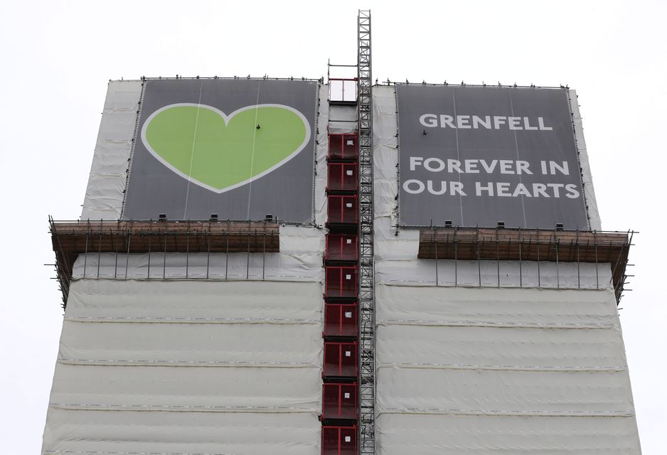 The remains of Grenfell Tower are to be demolished, families have been told (Jonathan Brady/PA)