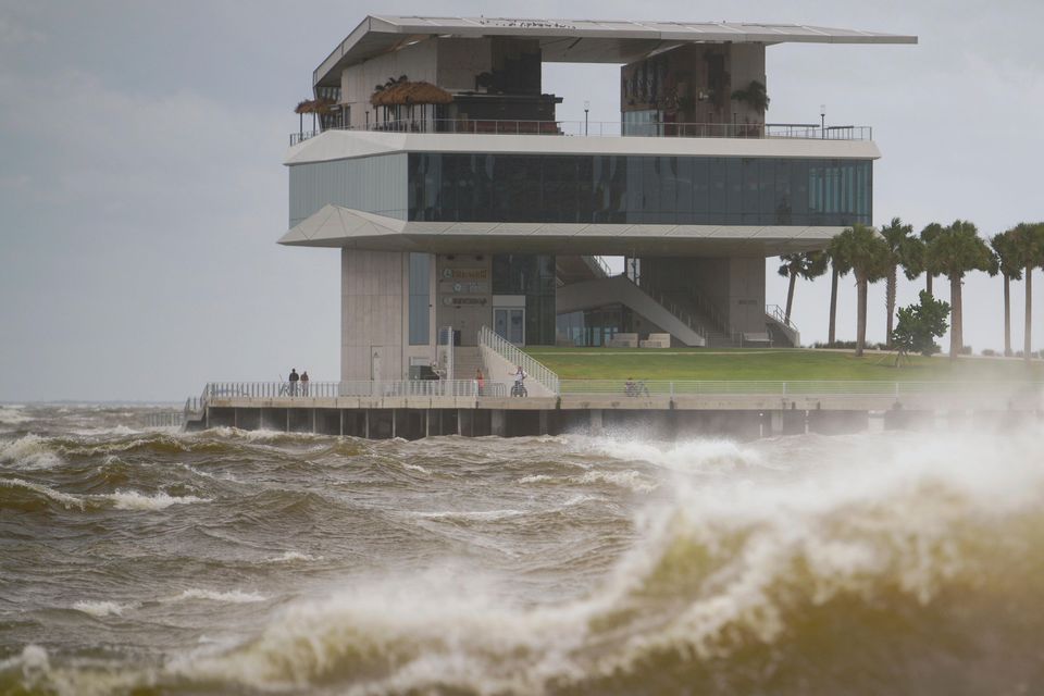 The St Pete Pier in St Petersburg, Florida (Martha Asencio-Rhine/Tampa Bay Times via AP)