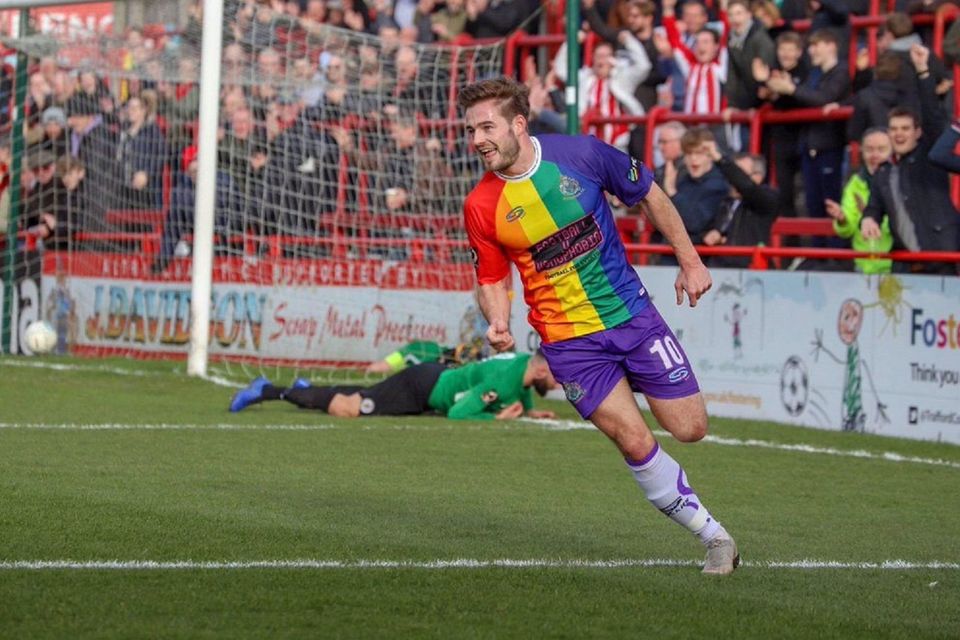 Altrincham FC promotes inclusion, diversity with LGBT flag-based kit