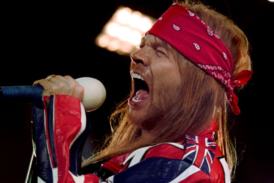 Axl Rose steps in as AC/DC frontman as Brian Johnson quits over hearing  problems