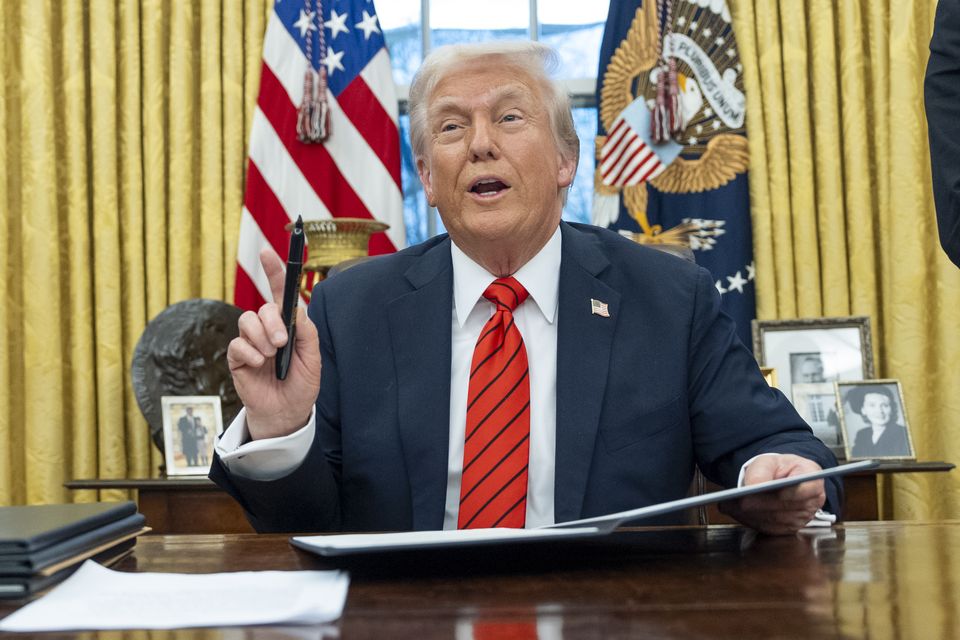 US President Donald Trump hinted at the possibility of a pardon in December, telling reporters that the mayor had been ‘treated pretty unfairly’ (Alex Brandon/AP)