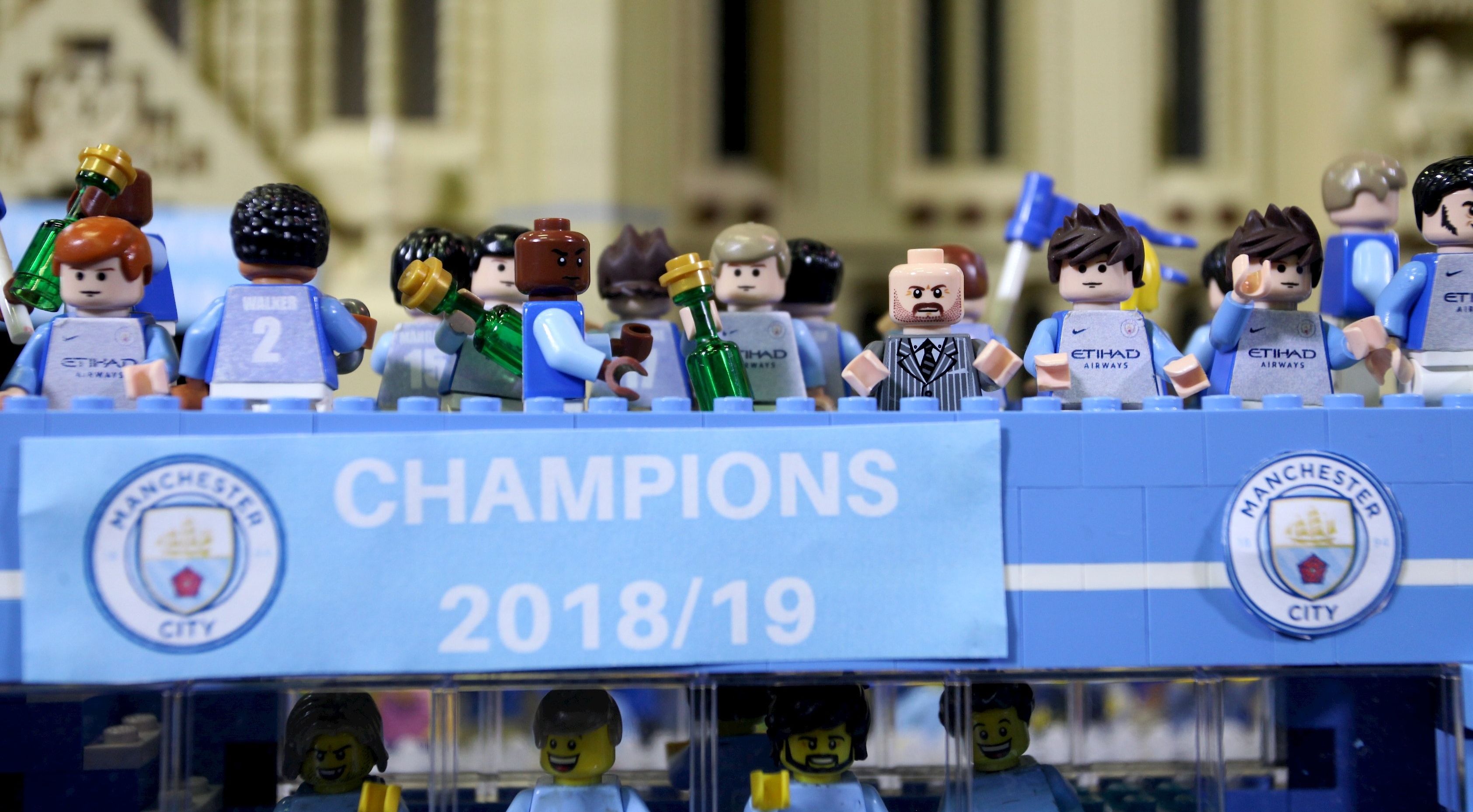 Mispend Arbejdsløs hovedsagelig Manchester City treble parade immortalised in Lego form |  BelfastTelegraph.co.uk