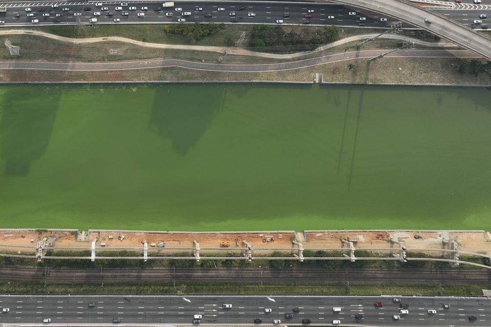 The Pinheiros River in Sao Paulo, Brazil (Andre Penner/AP)