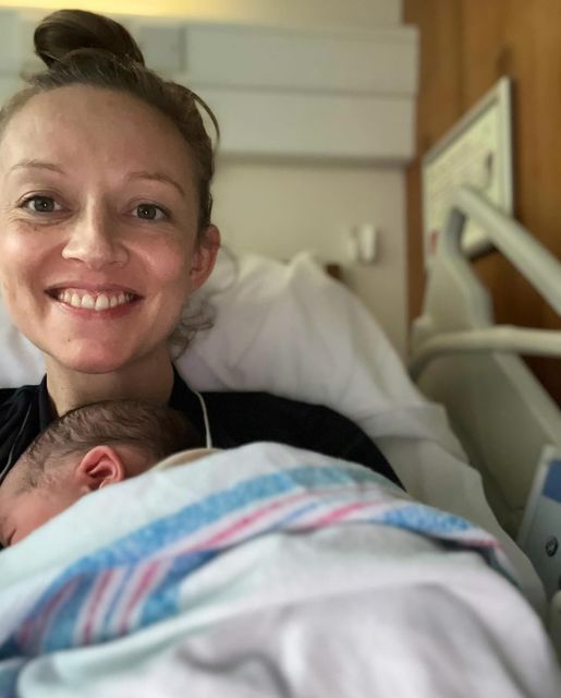 Social Democrats leader and Cork South-West candidate Holly Cairns gave birth to a baby girl on the day of the Irish General Election (Holly Cairns/Instagram/PA)