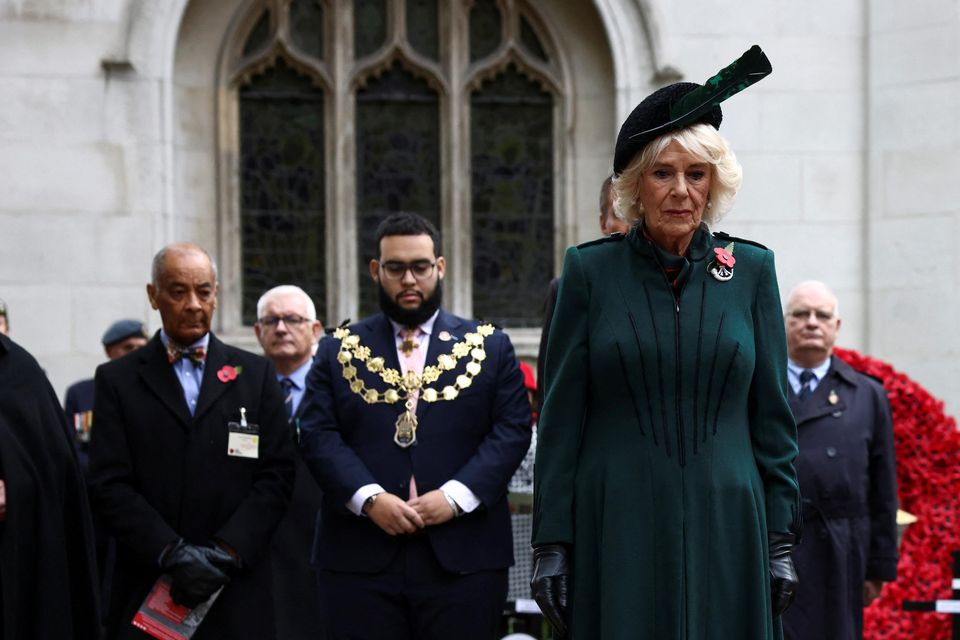 The Queen during a visit to the Field of Remembrance at Westminster Abbey in 2022 (Henry Nicholls/PA)