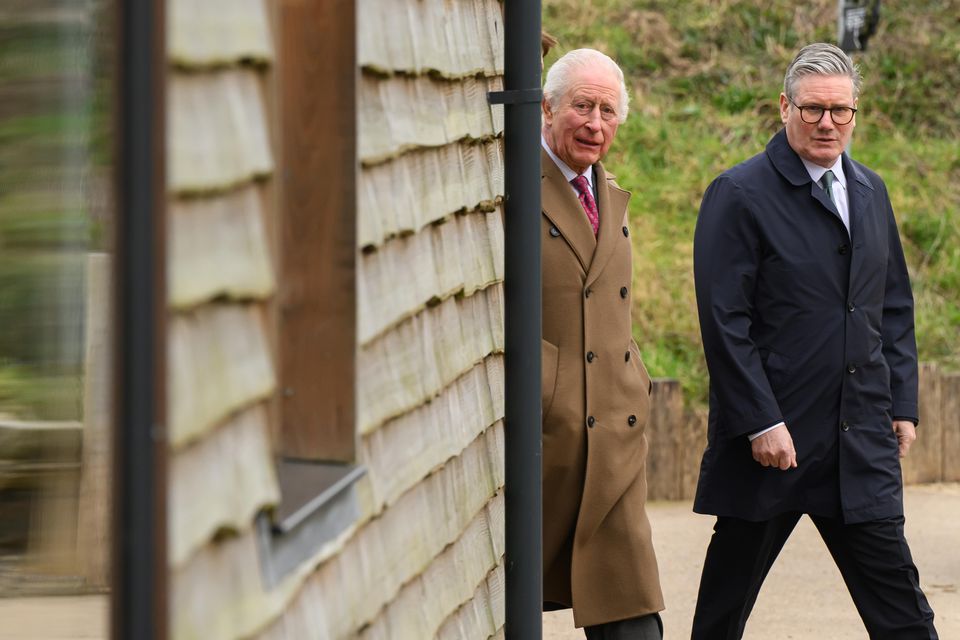 The visit is understood to have followed conversations about housing over the past few months between the King and the Prime Minister (Leon Neal/PA)