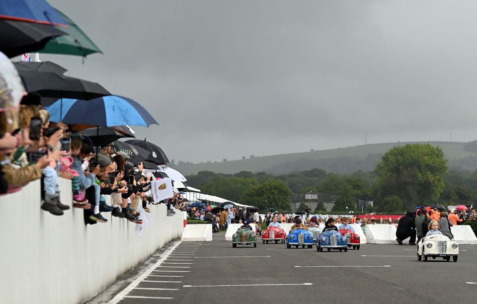 Young racers in the Settrington Cup (John Nguyen/PA)