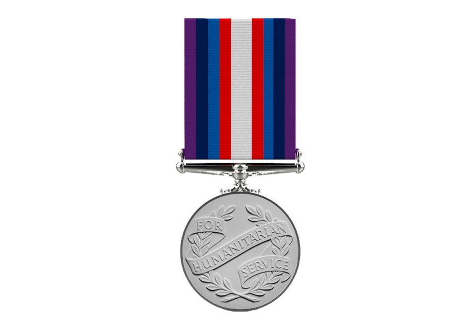 The Humanitarian Medal (Cabinet Office/PA)