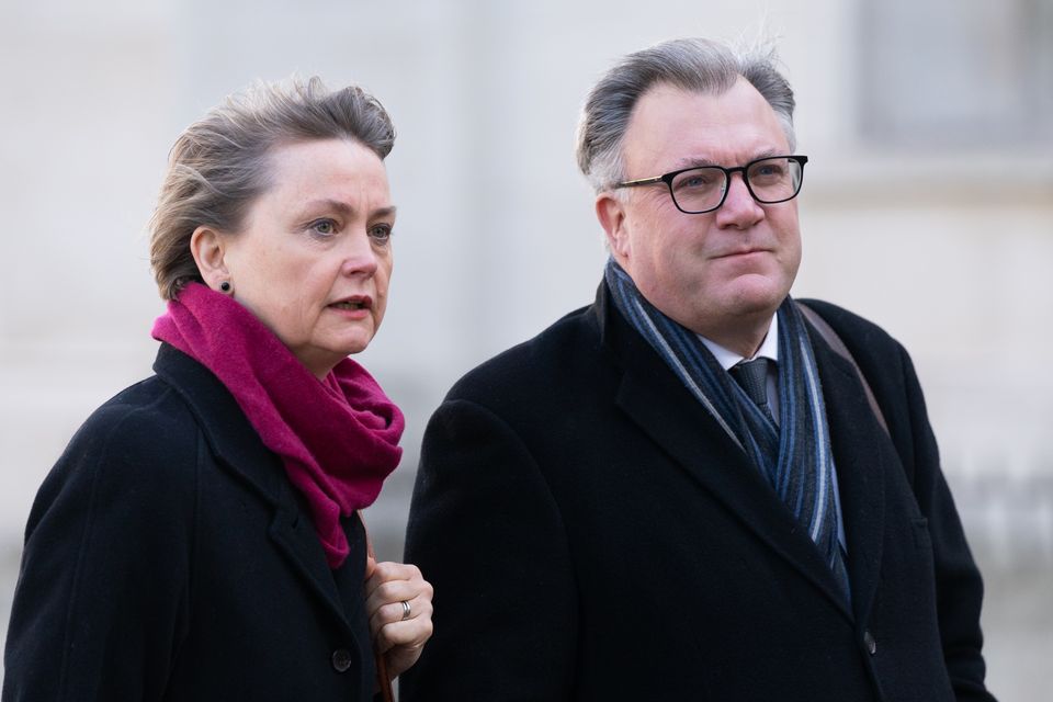 Yvette Cooper and Ed Balls (Stefan Rouseau/PA)