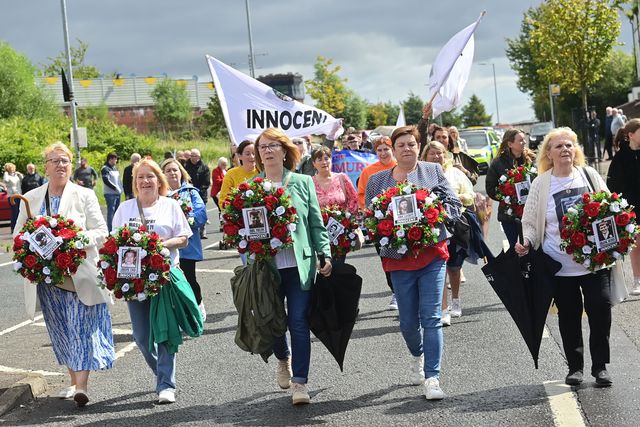 Families of Ballymurphy Massacre victims hold final anniversary march ...