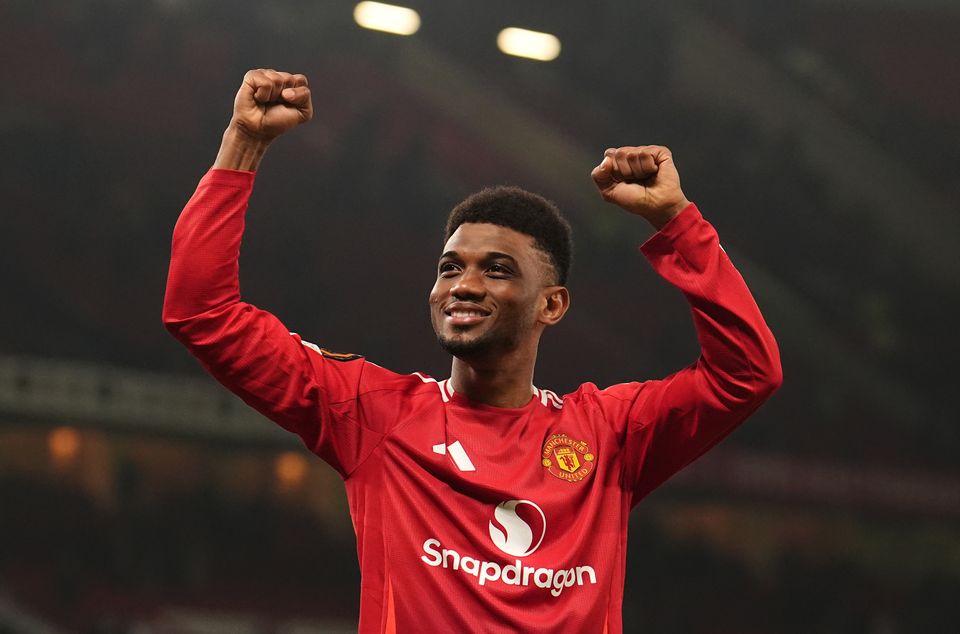 Amad Diallo was Manchester United’s match-winner (Martin Rickett/PA)