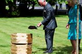 thumbnail: GALWAY, IRELAND - MAY 19:  Prince Charles, Prince Of Wales and Camilla, Duchess of Cornwall plant an oak tree at a welcome reception at National University of Ireland on May 19, 2015 in Galway, Ireland. The Prince of Wales and Duchess of Cornwall arrived in Ireland today for their four day visit to the Republic and Northern Ireland, the visit has been described by the British Embassy as another important step in promoting peace and reconciliation. (Photo by Brian Lawless - WPA Pool/Getty Images)