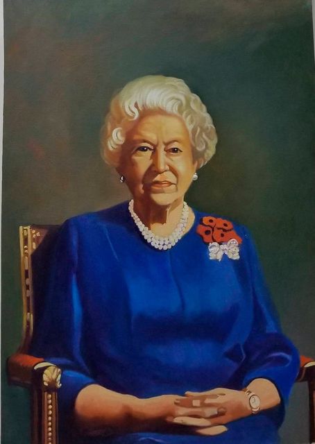 Noor Arzhang's portrait of the Queen