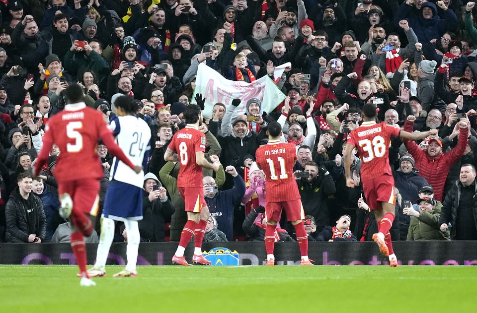 Liverpool eased into the final (Nick Potts/PA)