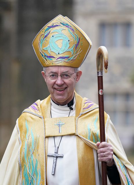 Archbishop of Canterbury Justin Welby said it was clear he had to stand down (Gareth Fuller/PA)