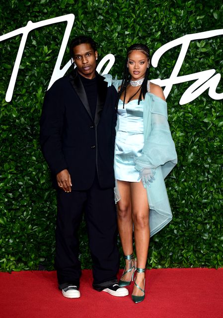 ASAP Rocky and Rihanna attending the Fashion Awards 2019 at the Royal Albert Hall, Kensington Gore, London (Ian West/PA)