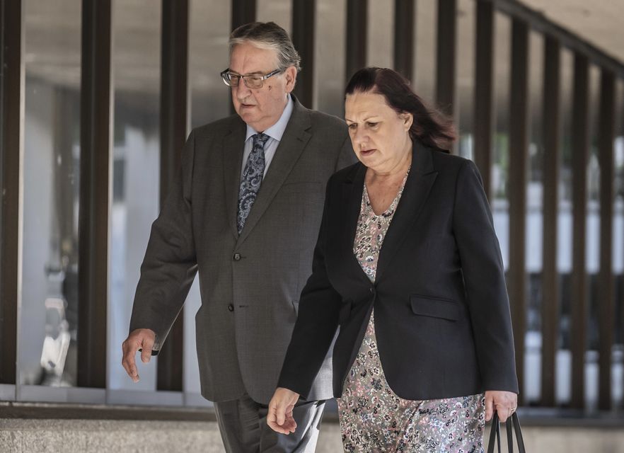 John and Susan Letby, the parents of Lucy Letby, outside Manchester Crown Court during the trial of their daughter in 2023 (Danny Lawson/PA)