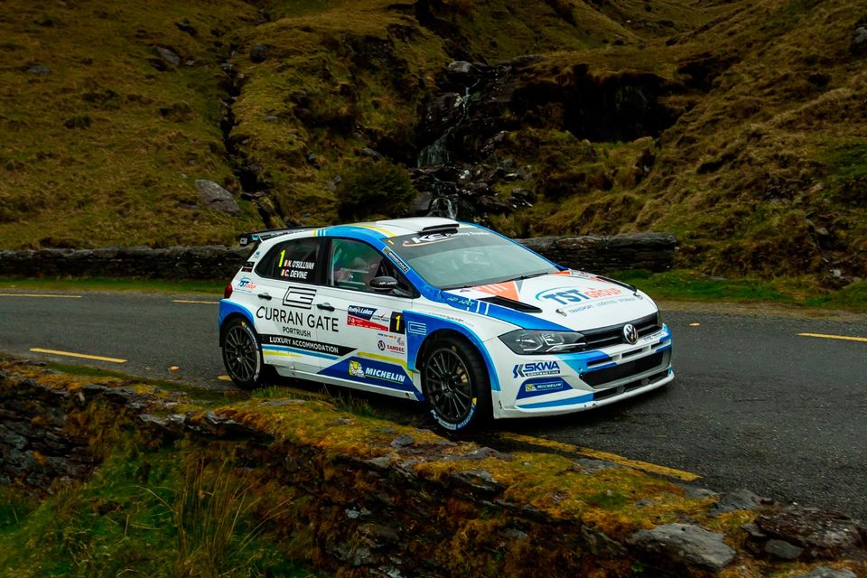 Callum Devine admits it is a surreal feeling to win three straight editions of the International Rally of the Lakes