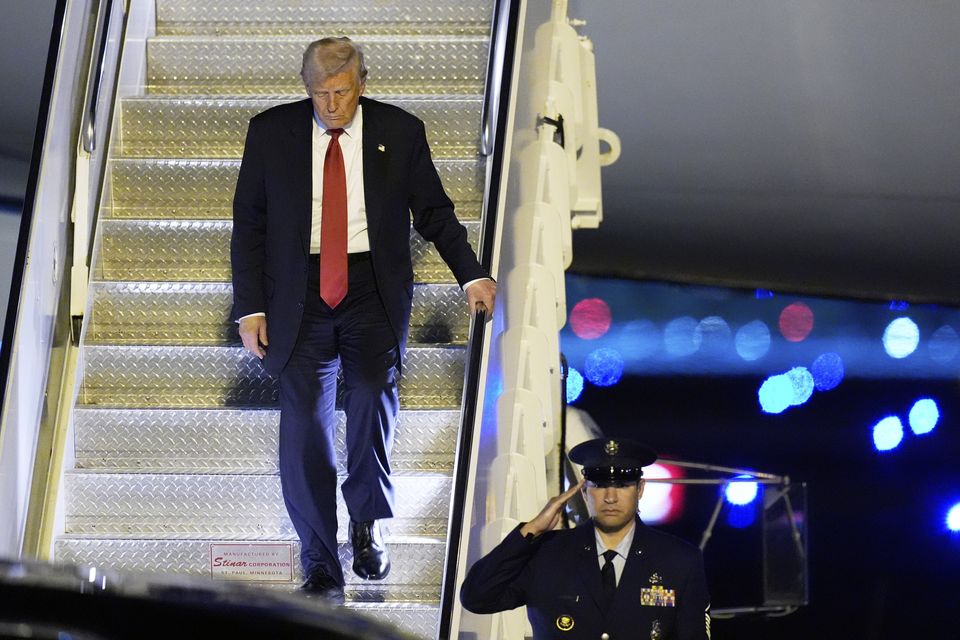 Mr Trump repeated the claim frequently on the campaign trail (AP Photo/Manuel Balce Ceneta)