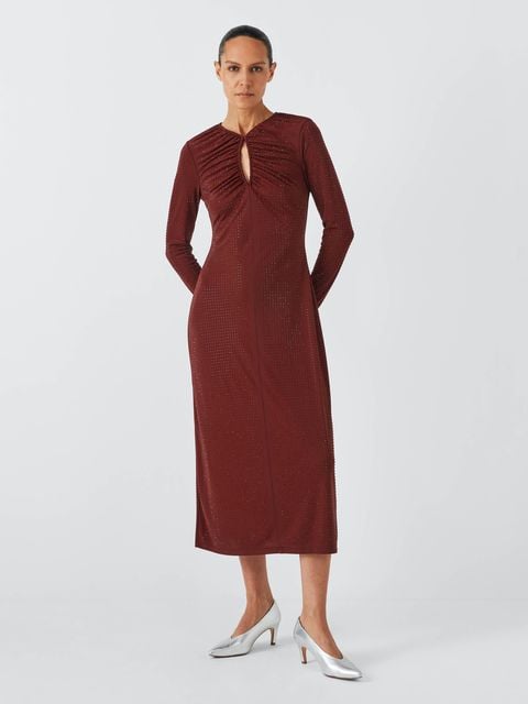 Whistles Hotfix V-Neck Midi Dress, £179, John Lewis & Partners
