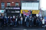 thumbnail: Northern Ireland- 4th December 2012 Mandatory Credit - Photo-Jonathan Porter/Presseye.  Loyalist hold protest at Naomi Long's east Belfast Alliance office following a council vote last night which will see the Union Flag only follow certain days.  Loyalist protesters pictured on the Newtownards Road during the protest.