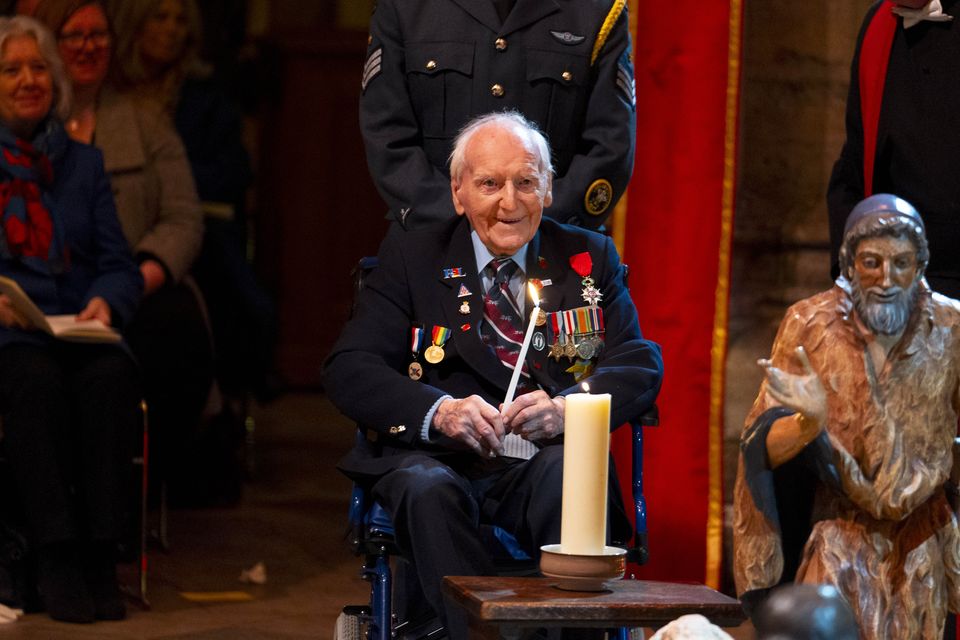 D-Day veteran Bernard Morgan, 100, still speaks to schools and colleges about his wartime experiences (Jordan Pettitt/PA)